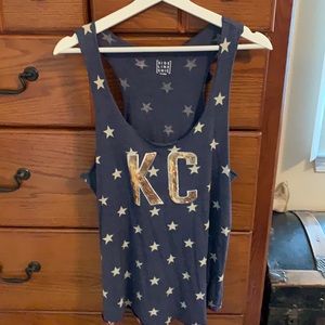 KC Kansas City sequin tank